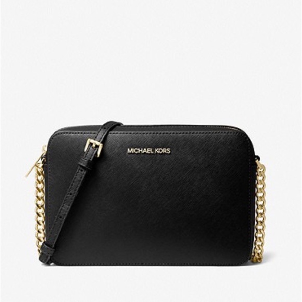 Michael Kors Jet Set Large Saffiano Leather Crossbody Bag
